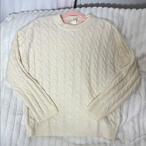 H&M Soft Cream Knit Sweater